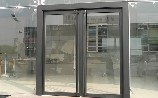 秦都玻璃地弹门
